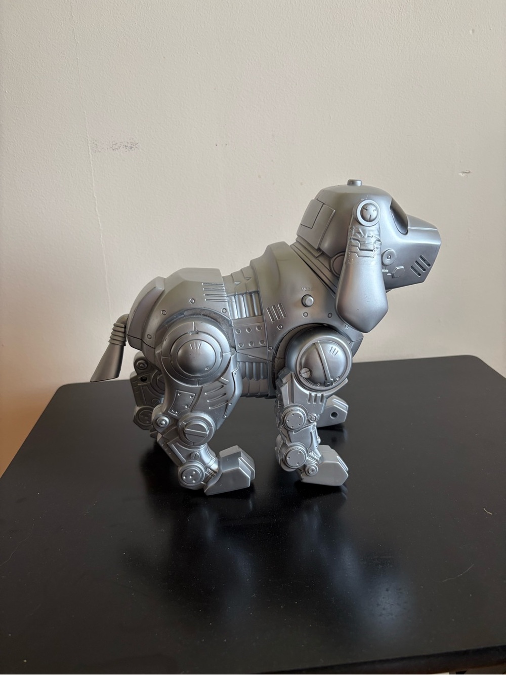 vintage silver Tekno Robotic Puppy toy